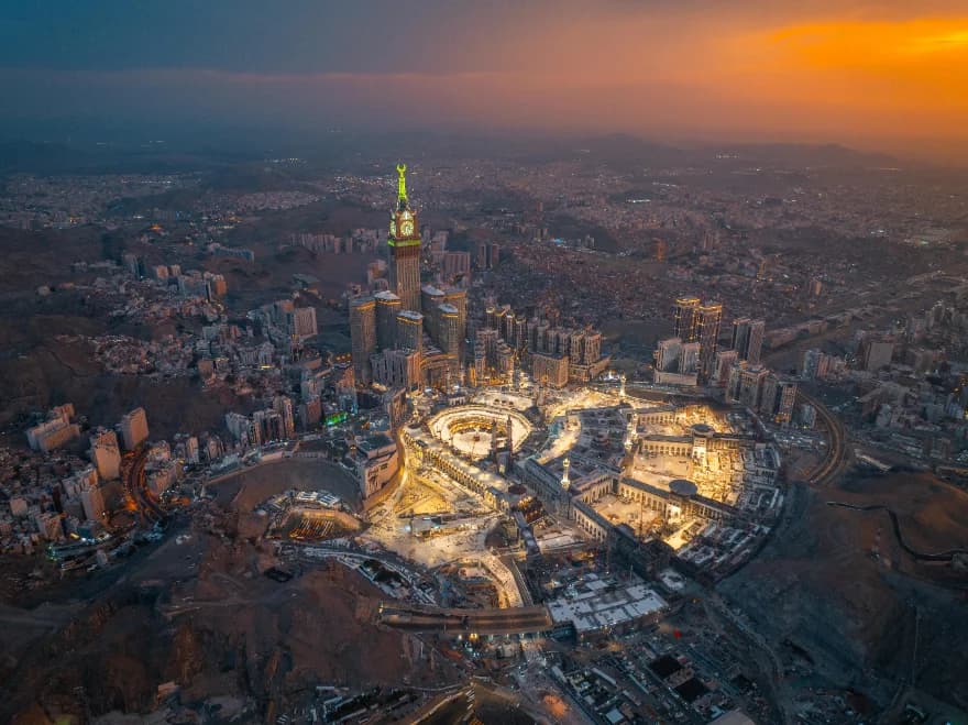 The skyline of Makkah