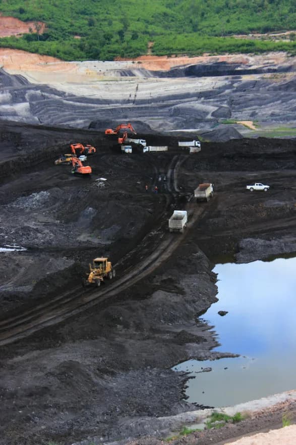 Open mining operation